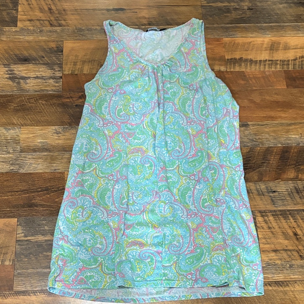 Lauren Ralph Lauren Paisley Dress in Pink‎ and Green